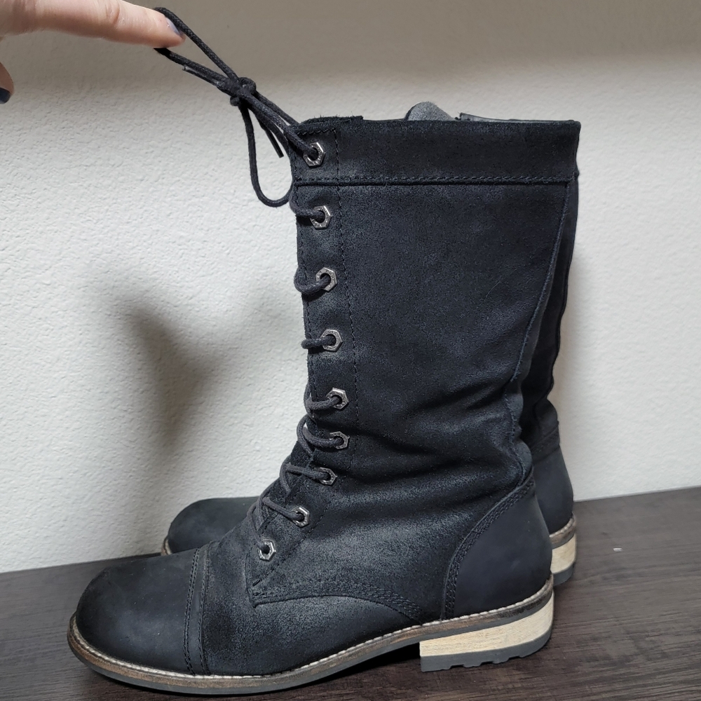 Kodiak Bethany Vintage Suede Leather Lace Up MidCalf Boots - Picture 4 of 9